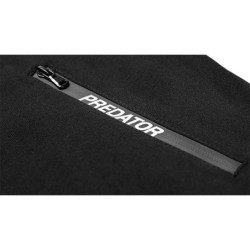 FELPA PREDATOR CON CERNIERA NERA E LOGO NERO L