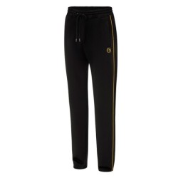 PANTALONE TUTA PREDATOR NERO LOGO GIALLO L