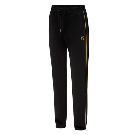 PANTALONE TUTA PREDATOR NERO LOGO GIALLO L