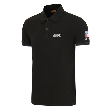 POLO PREDATOR NERA LOGO USA M
