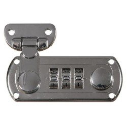 SERRATURA A COMBINAZIONE CROMATA PER VALIGETTA LONGONI ( SINGOLA )