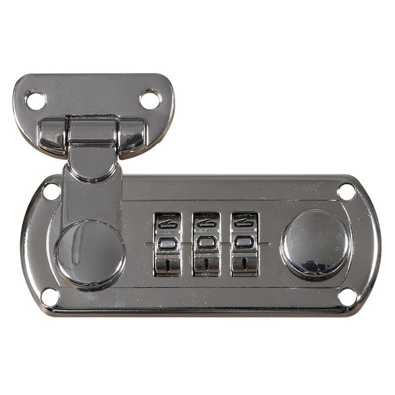 SERRATURA A COMBINAZIONE CROMATA PER VALIGETTA LONGONI ( SINGOLA )