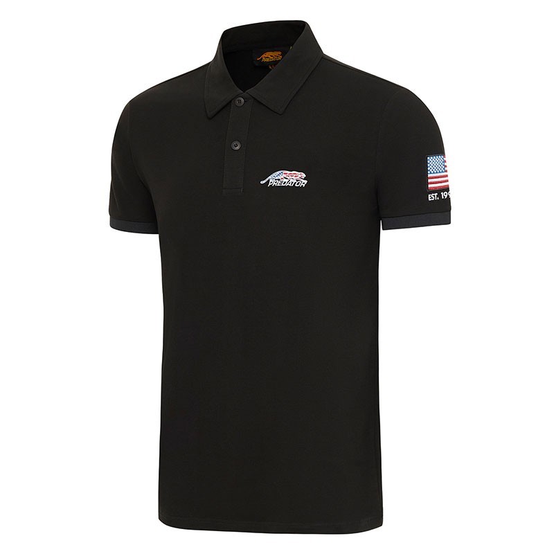 POLO PREDATOR NERA LOGO USA L