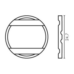 GETTONE 4 SCANALATURE MM. 24,7