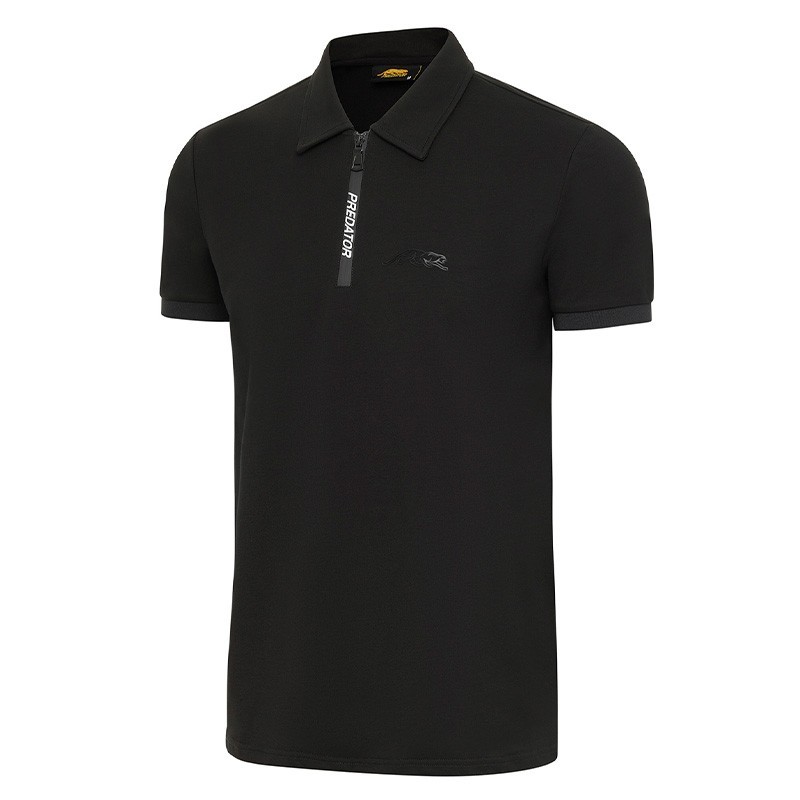 POLO PREDATOR ZIP NERA LOGO PREDATOR NERO L