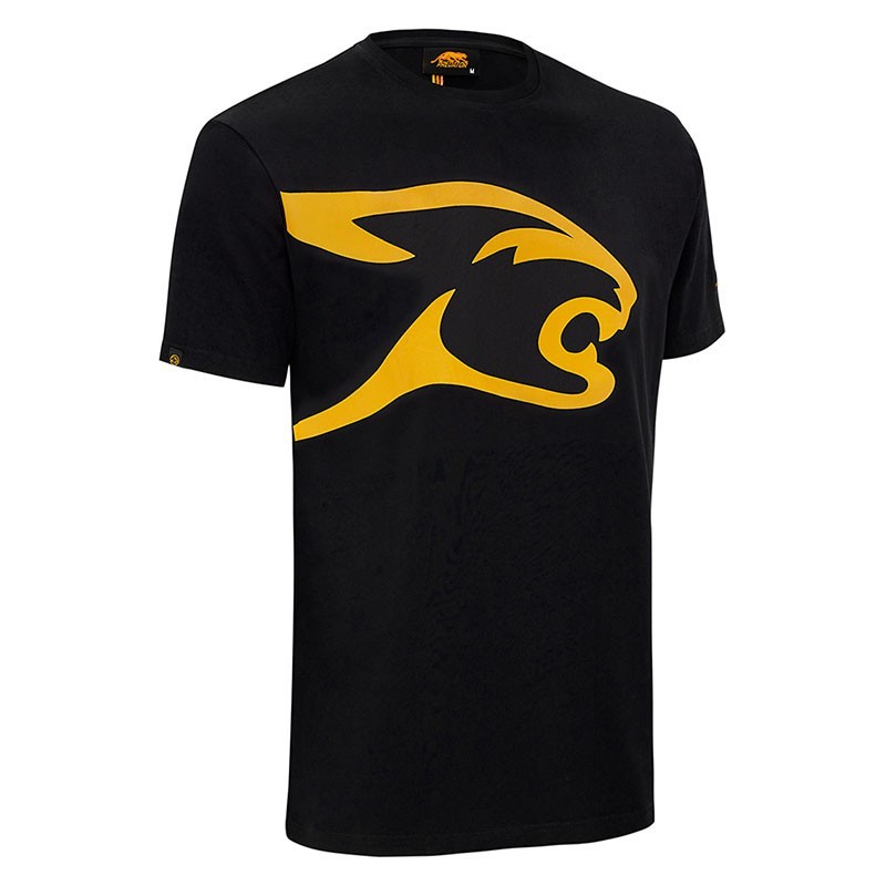 T-SHIRT PREDATOR NERA CON LOGO GIALLO XL