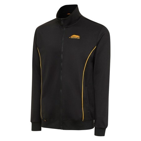 FELPA PREDATOR CON CERNIERA NERA E LOGO GIALLO XL