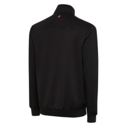 FELPA PREDATOR CON CERNIERA NERA E LOGO GIALLO XL