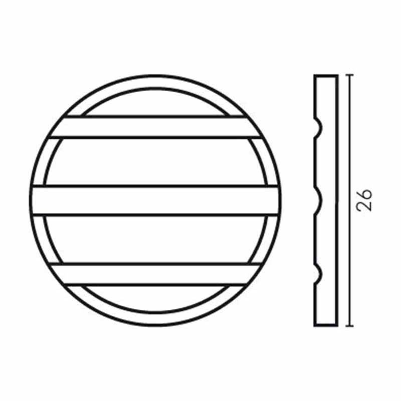 GETTONE NIR/3 GOLE OTTON. D.26