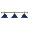 LAMPADARIO MOONLIGHT ASTA ORO, 3 CAMPANE BLU