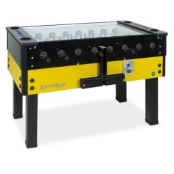 CALCIOBALILLA STADIUM VETRO SOPRA  ASTE TELESCOPICHE CLASSIC GETTONIERA G07 0,50 EURO