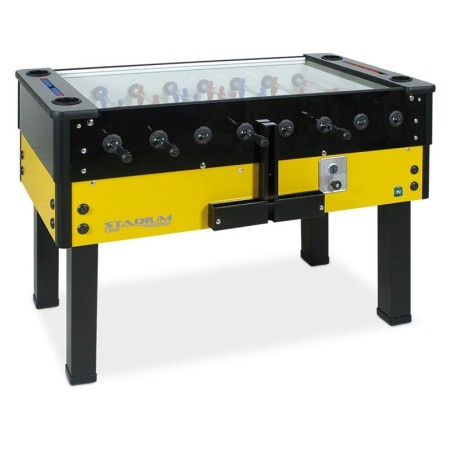 CALCIOBALILLA STADIUM VETRO SOPRA  ASTE TELESCOPICHE CLASSIC GETTONIERA G07 0,50 EURO