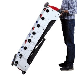 CALCIOBALILLA STORM TROLLEY FAMILY OUTDOOR  PORTIERE GIREVOLE ASTE PASSANTI DOPPIA CROM. ASSIST