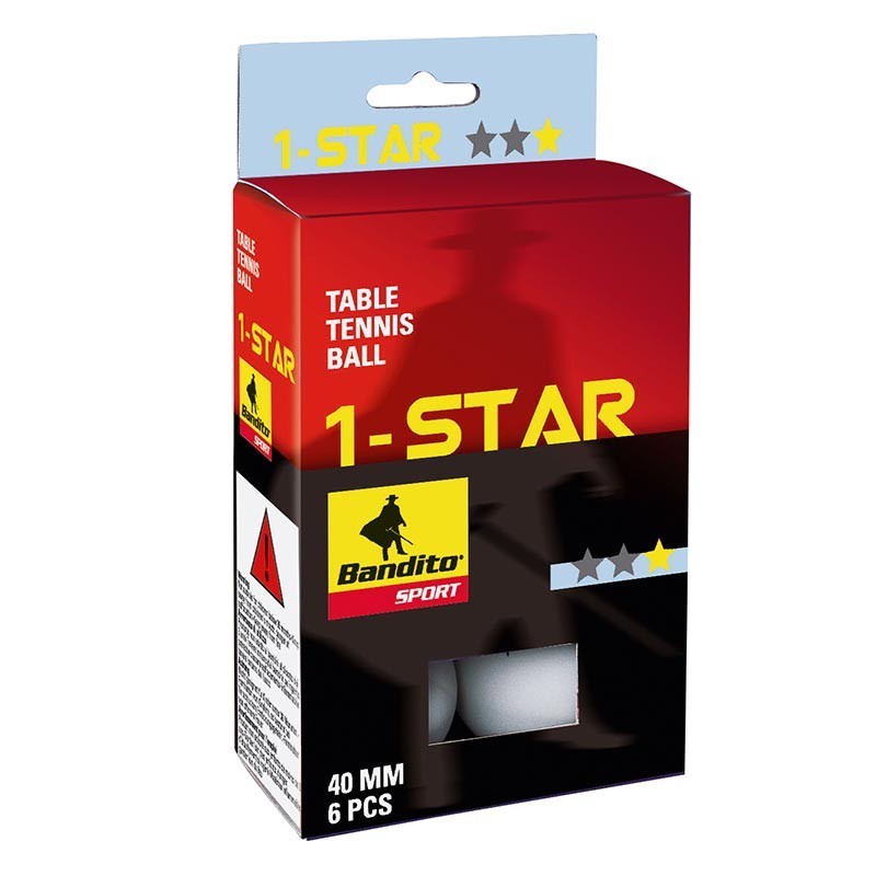 PALLINE PING PONG *STAR ( CONF. 6 PZ)