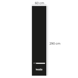 TAPPETO KARELLA ECO-STAR 290X60 CM NERO