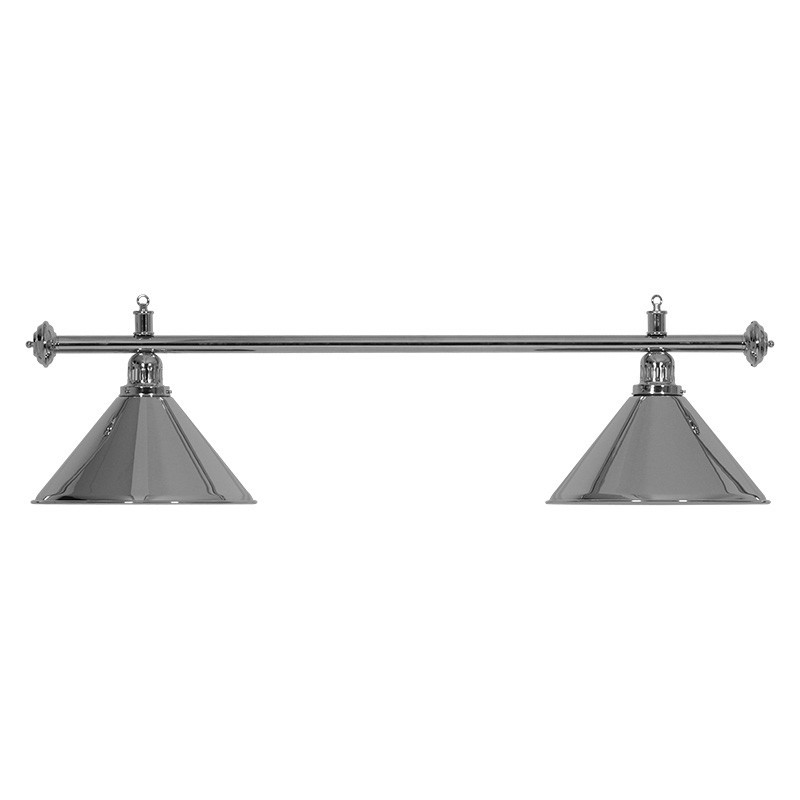LAMPADARIO MOONLIGHT ASTA ARGENTO, 2 CAMPANE ARGENTO